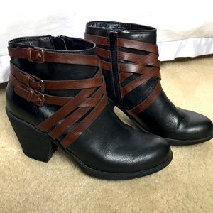 Black ankle boots